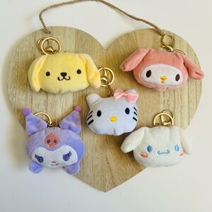 NEW Hello Kitty & Friends Plush Bag Charms/Keychains🎀